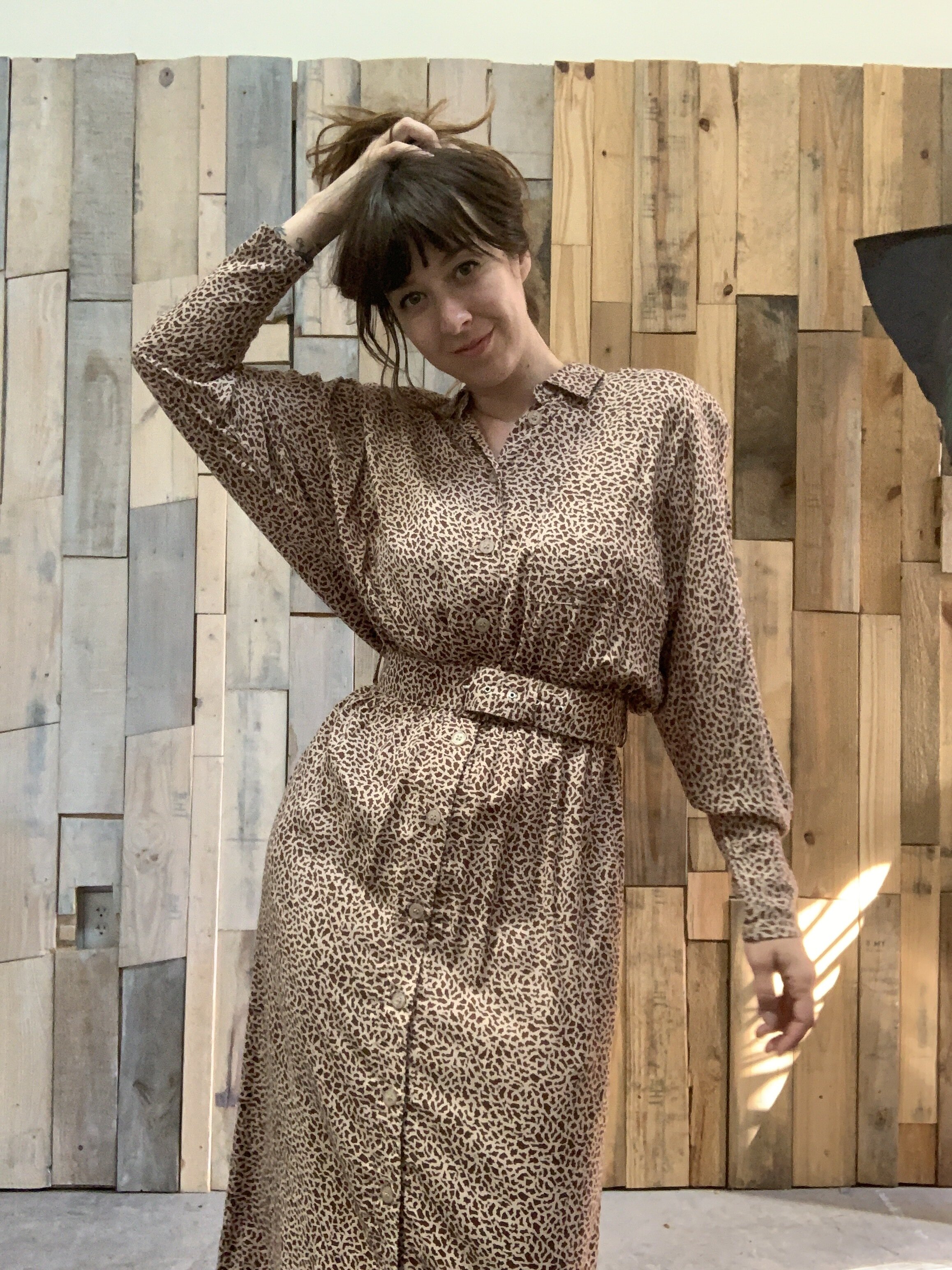 Giraffe Print Dress — SLOW DOWN