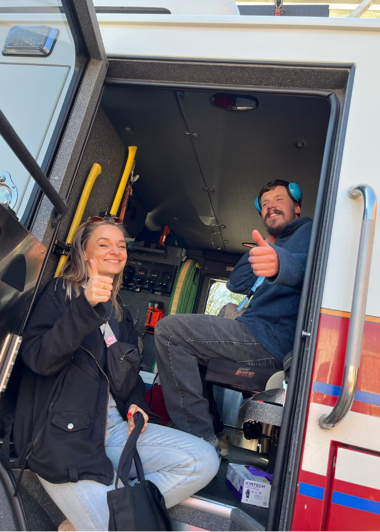 Career Day with Firefighters and Fire Safety Education