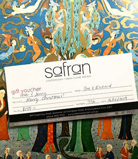 Gift Vouchers | Safran Restaurant | Ettalong Beach — Safran Restaurant ...