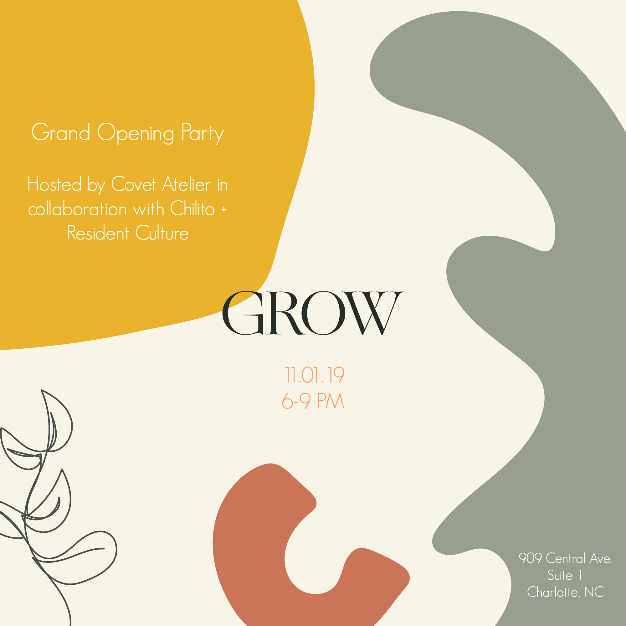 GROW Grand Opening at Covet Atelier