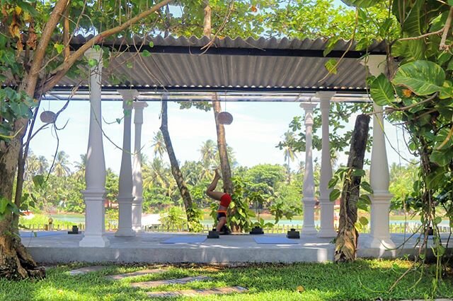 Our favourite place for morning yoga practice 🕉 welcome to Hikkaduwa, Sri Lanka. .
.
.
Namaste 🙏🏽 🔹We are now open to bookings for 2020 and 2021. 🔹Whether you are looking to host or join a retreat - enquire today! 🔹Lake side views | Boutique Ho