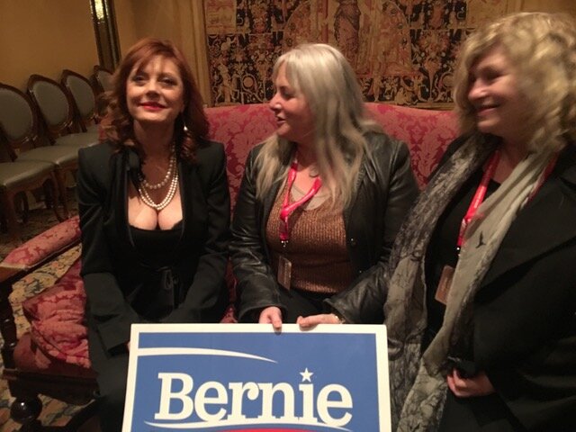 Talking politics with Susan Sarandon after her show at Melbourne’s Regent Theatre (with my friend Gerry McKenna)