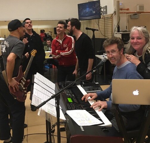 George Michael ‘Praying for Time’ cast rehersals with Musical Director Paul Gray (RIP)