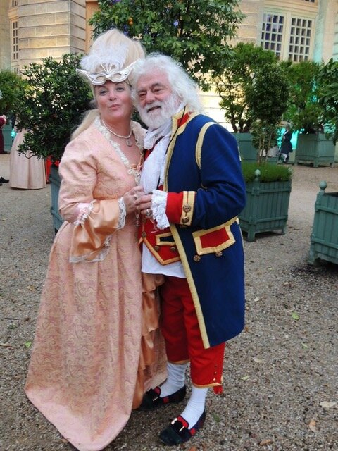 One of our more crazy events- fancy dress ball at Versailles ….still dancing and drinking at 6am !