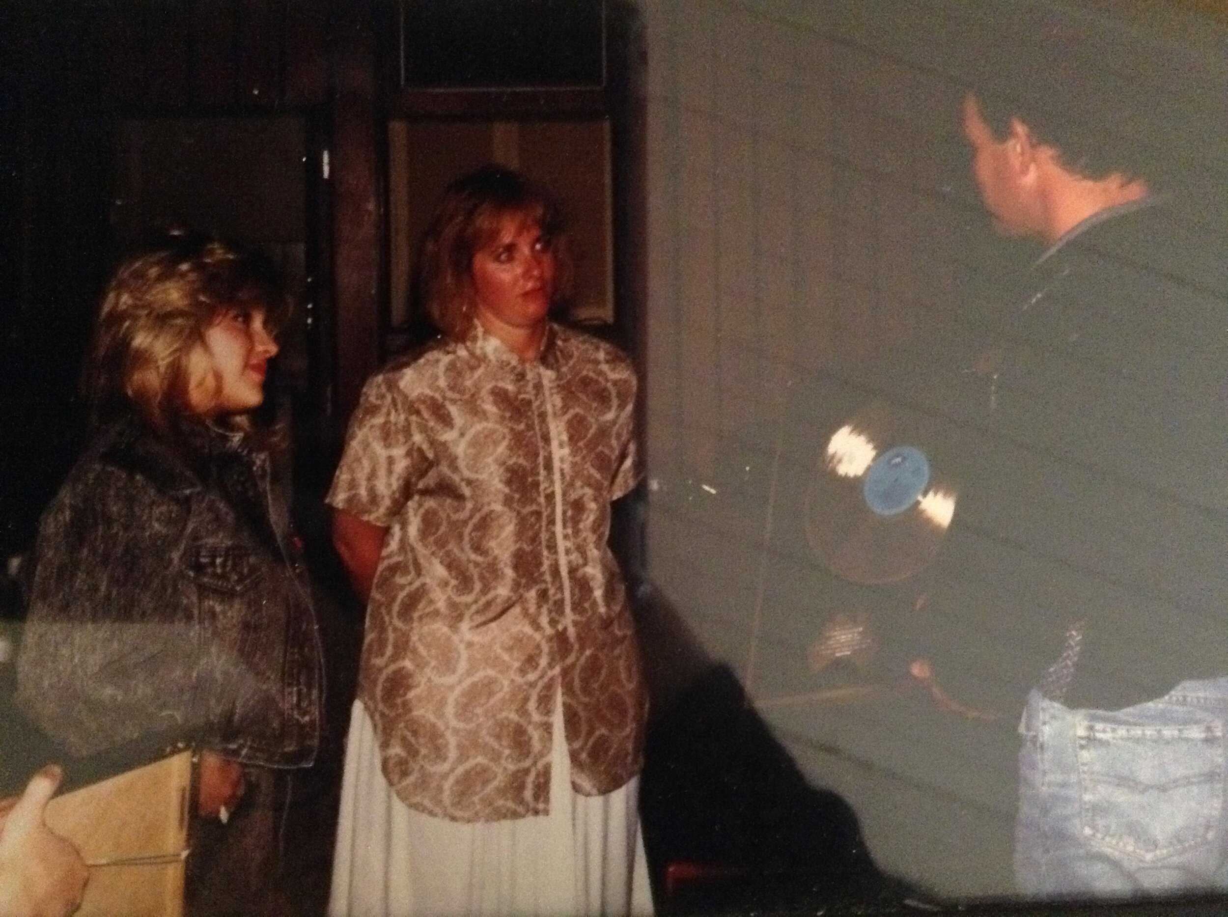 Countdown ABC Studios Green Room - Samantha Fox receiving Platinum album from producer Grant Rule