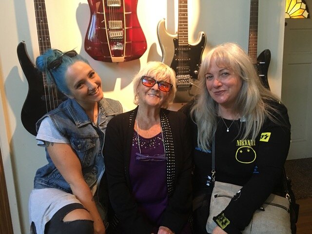One of life’s true legends - Paul’s stepmother, Angie McCartney - at her home with Olivia and I in Los Angeles.