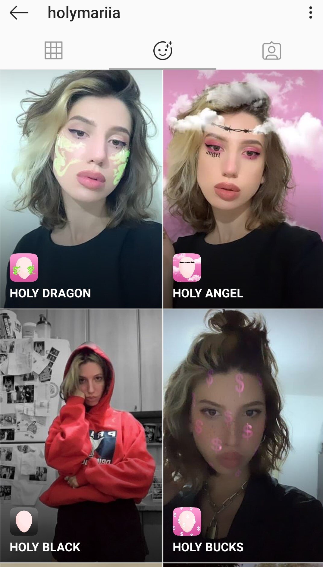 Tổng hợp 12 filter mặt nạ lấp lánh đẹp đang hot trên Instagram