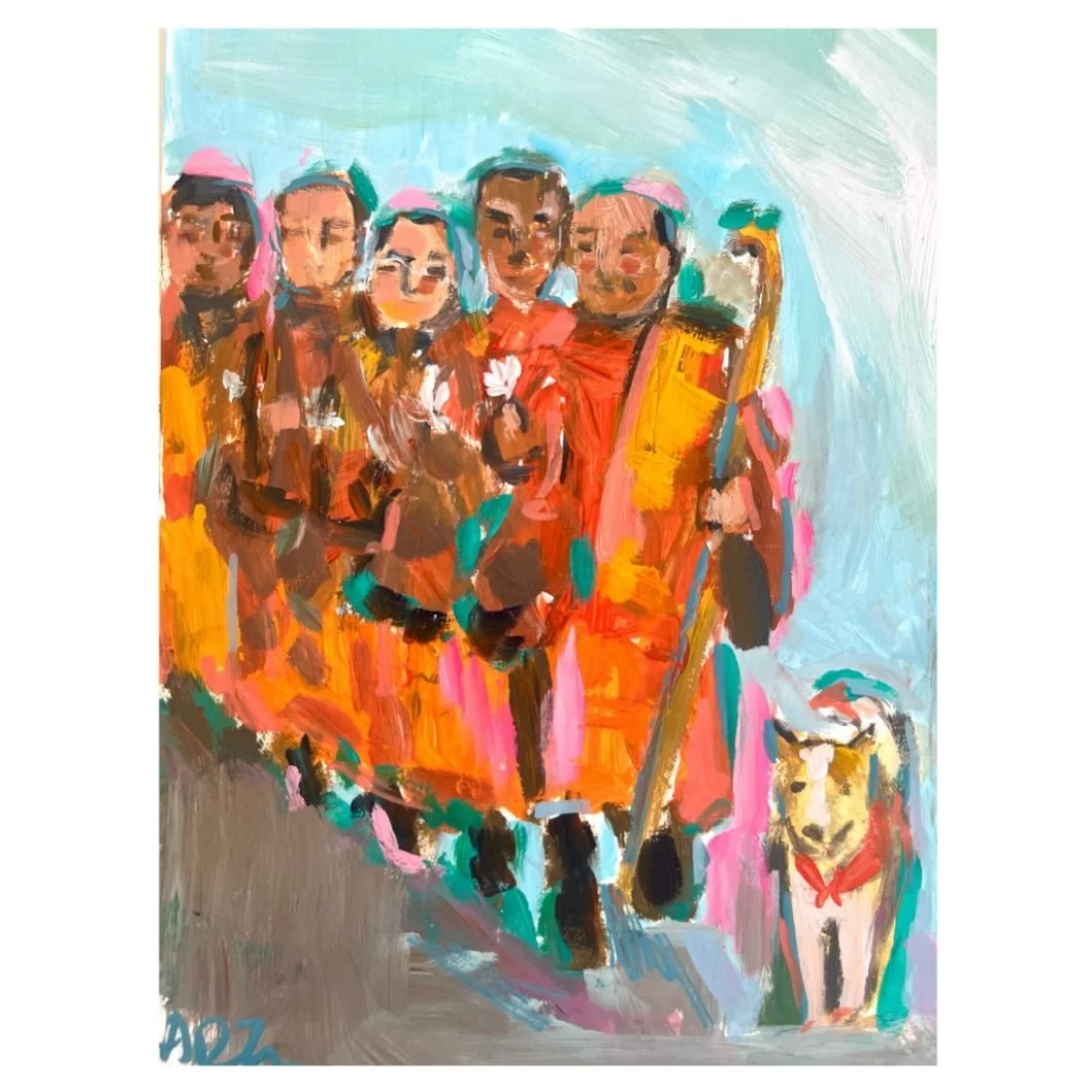 A quiet reminder that peace is a shared practice. The most innocent souls instinctively know the way. 🐕

#peacewalk #aloka #alokathepeacedog