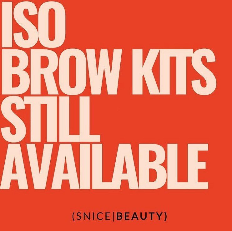 I S O  B R O W  K I T S

Just a little reminder that my @snicebeauty brow tint kits are still available if you fancy a little at home self care. 
For &pound;12 (incl. FREE delivery to SS9 postcodes or plus &pound;1.50 anywhere else in the UK).

Here 