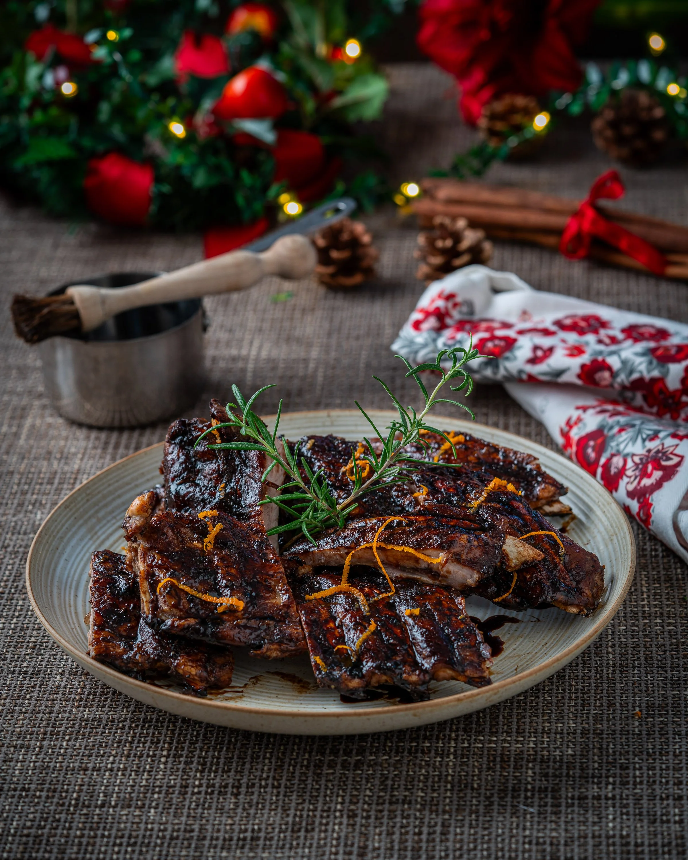 Kamben med kanel och apelsin och kryddig glaze