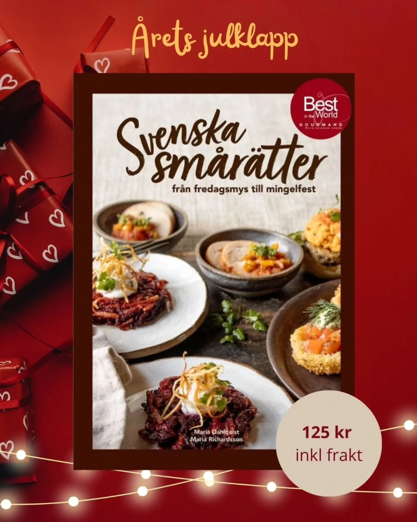 🔥 Nu finns min kokbok till extra bra julpris och inte nog med det - frakten &auml;r inkluderad!

Best&auml;ll idag s&aring; &auml;r den hos dig i n&auml;sta vecka.

L&auml;nk finns i profil och i stories 🎀🎄

Boken har utsetts till en av v&auml;rld