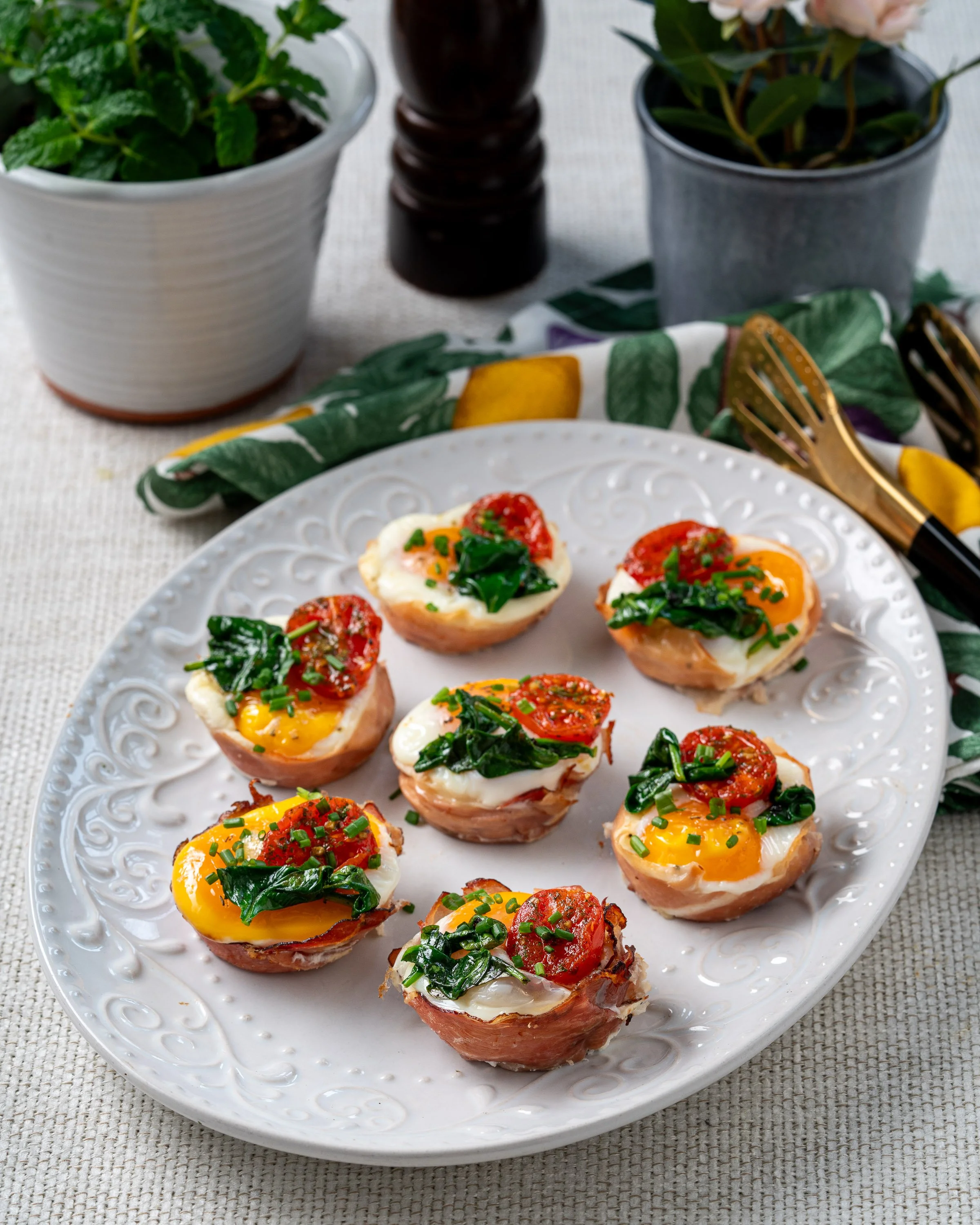 Kokotter med skinka, ägg och ost