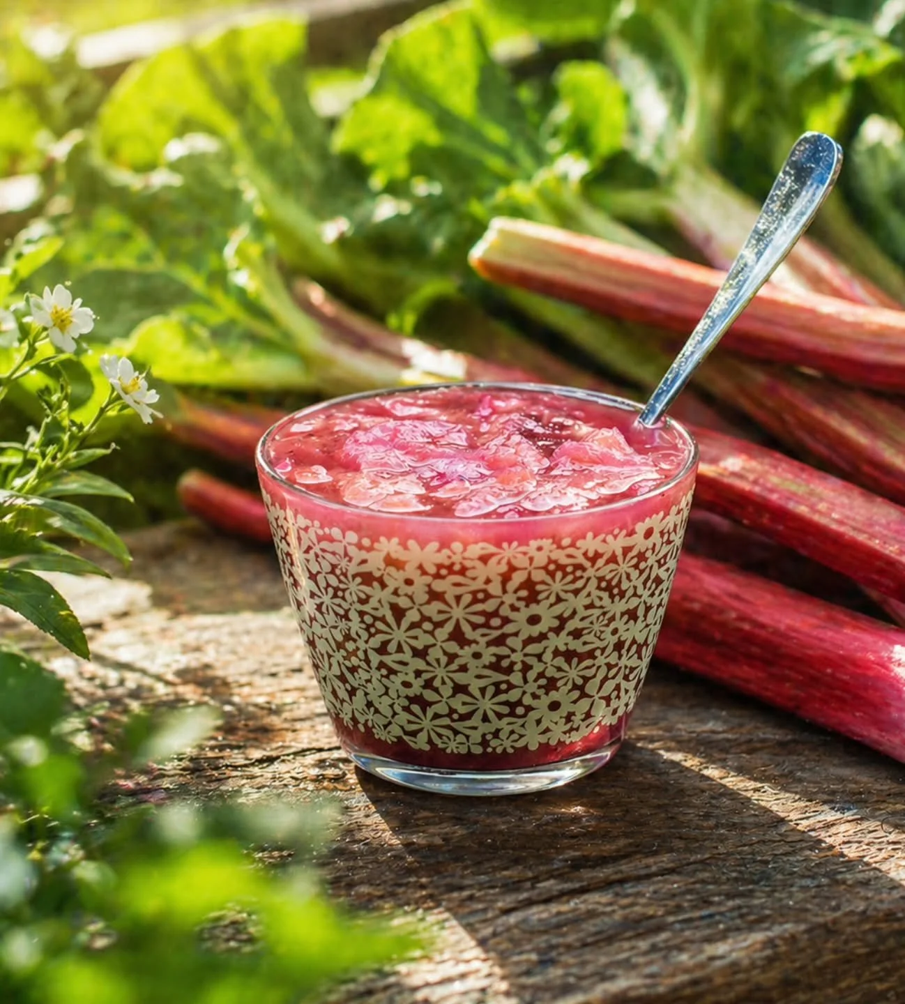 Rabarberkompott med stj&auml;rnanis 🌱

Otroligt gott med lakritssmaken p&aring; rabarberna!

600 g rabarber
2 st stj&auml;rnanis
350 g str&ouml;socker

Krossa eller mortla stj&auml;rnanisen mycket fint. Blanda strimlade rabarber och stj&auml;rnanis 