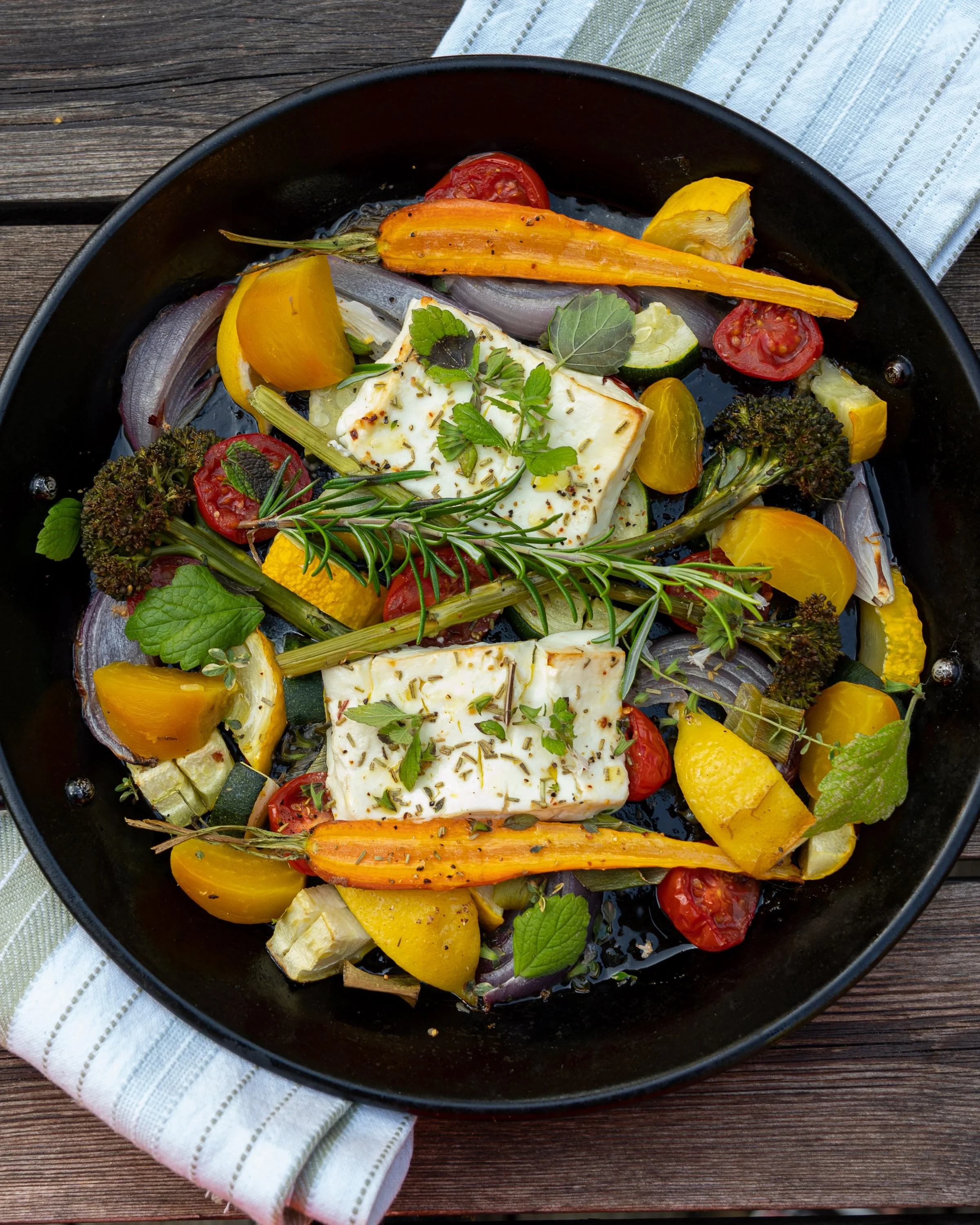 Rostade grönsaker med feta