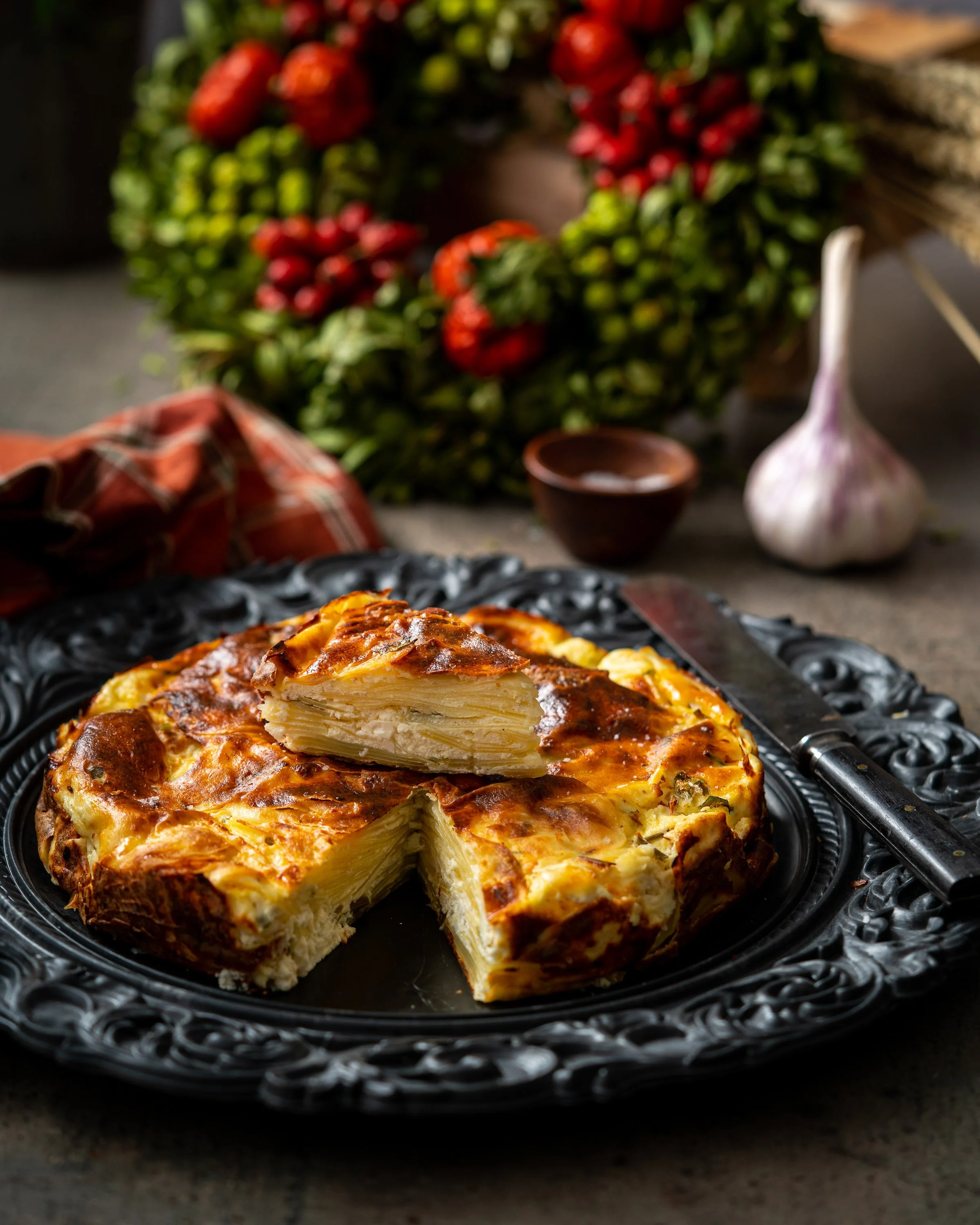 Potatiskaka med fetaost