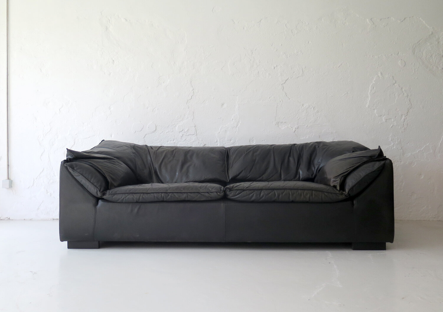 sød underjordisk Danmark Leather "Monza" Sofa, 1970 — LOJA
