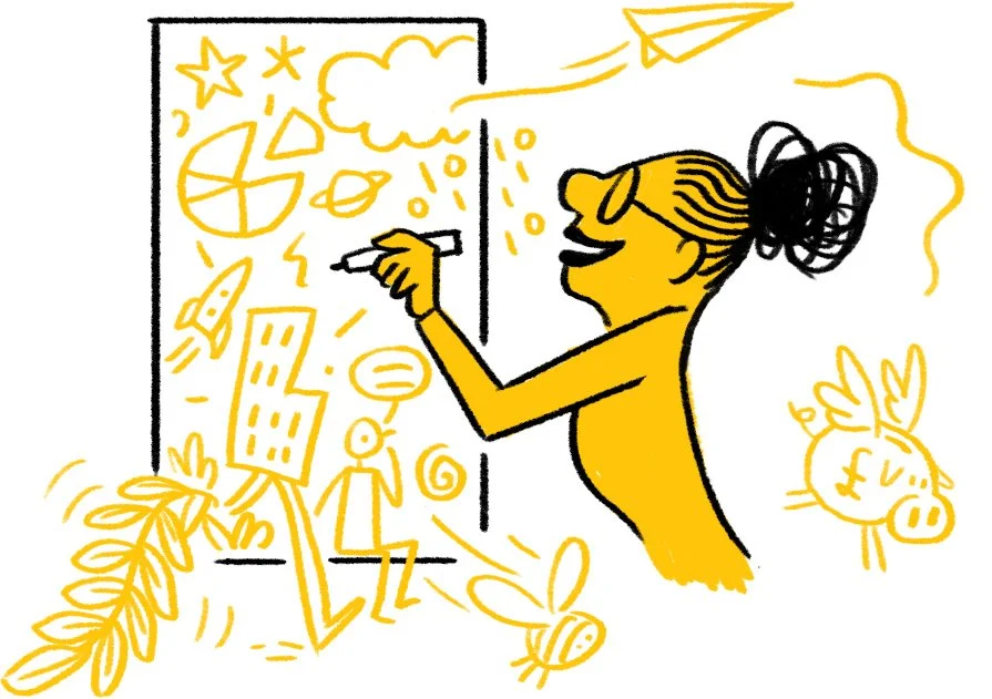 How to draw at scale for an audience  