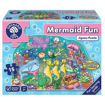 Orchard Toys Mermaid Fun Jigsaw Puzzle 15 Pieces