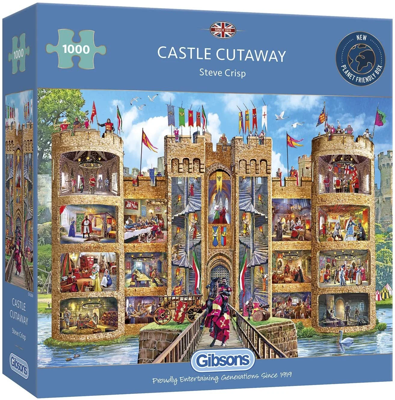 Gibsons Castle Cutaway 1000 Piece Jigsaw