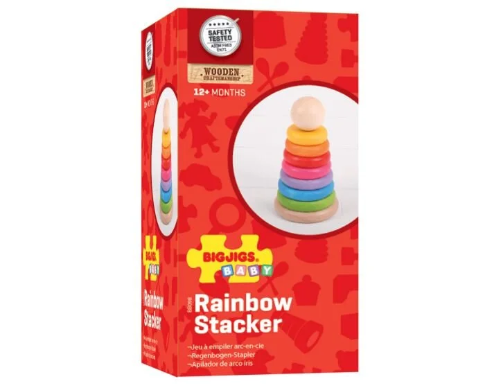 Wooden Rainbow Stacker - Big Jigs