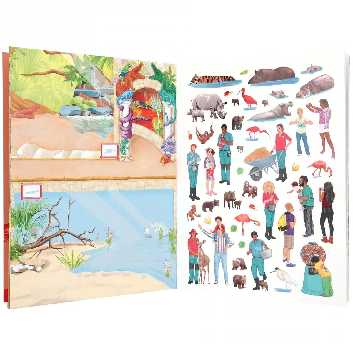 Create Your Zoo Sticker Book (V1) Depesche Toys Bikes Games Toy