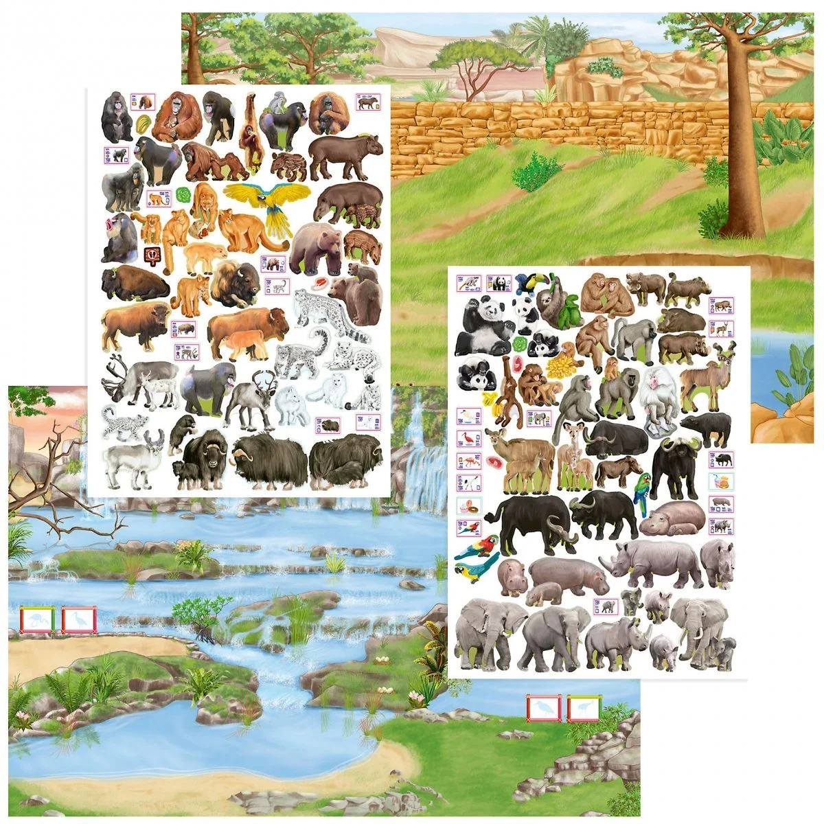 Create Your Zoo Sticker Book (V1) Depesche Toys Bikes Games Toy