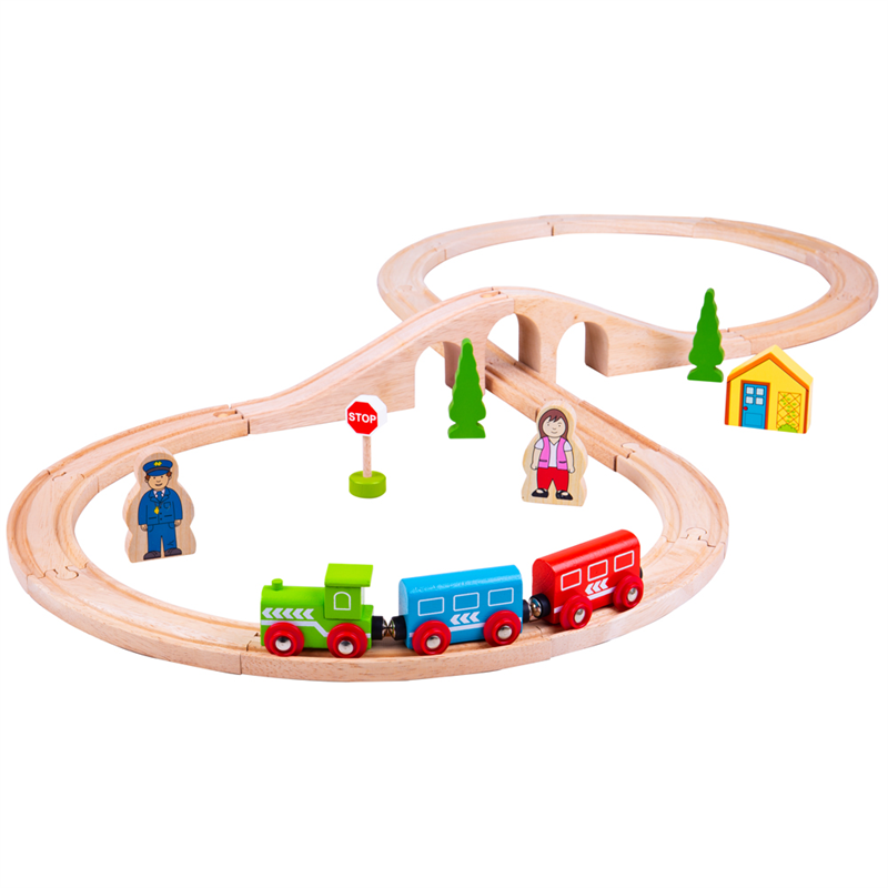 Figure of Eight Wooden Train Set - Big Jigs