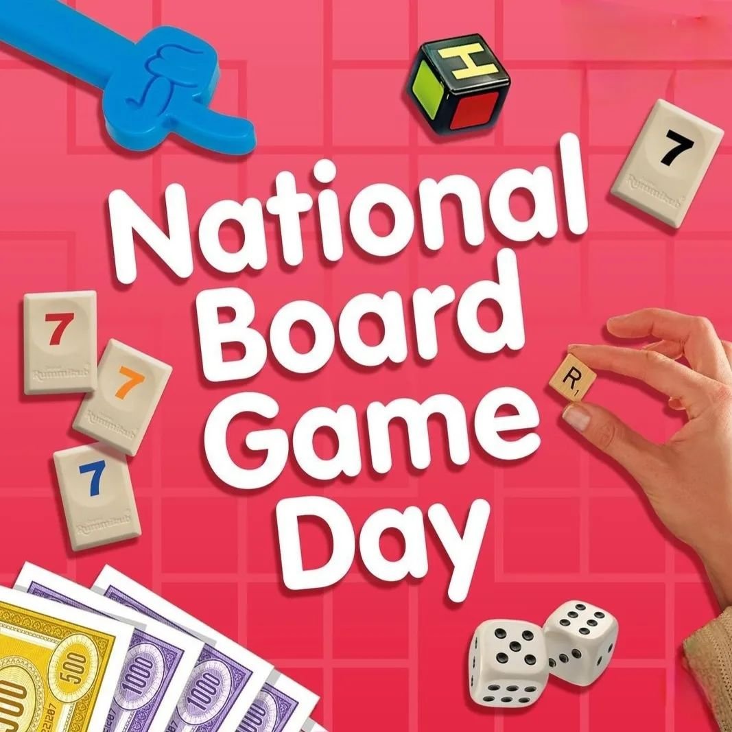 🎲DID YOU KNOW...It is NATIONAL BOARD GAME DAY today?🎲

It will surprise no one that GAMES have been one of our BEST SELLERS this soggy Easter Holidays, but it may surprise you thay we have OVER 140 DIFFERENT CARD &amp; BOARDS in stock suitable for 