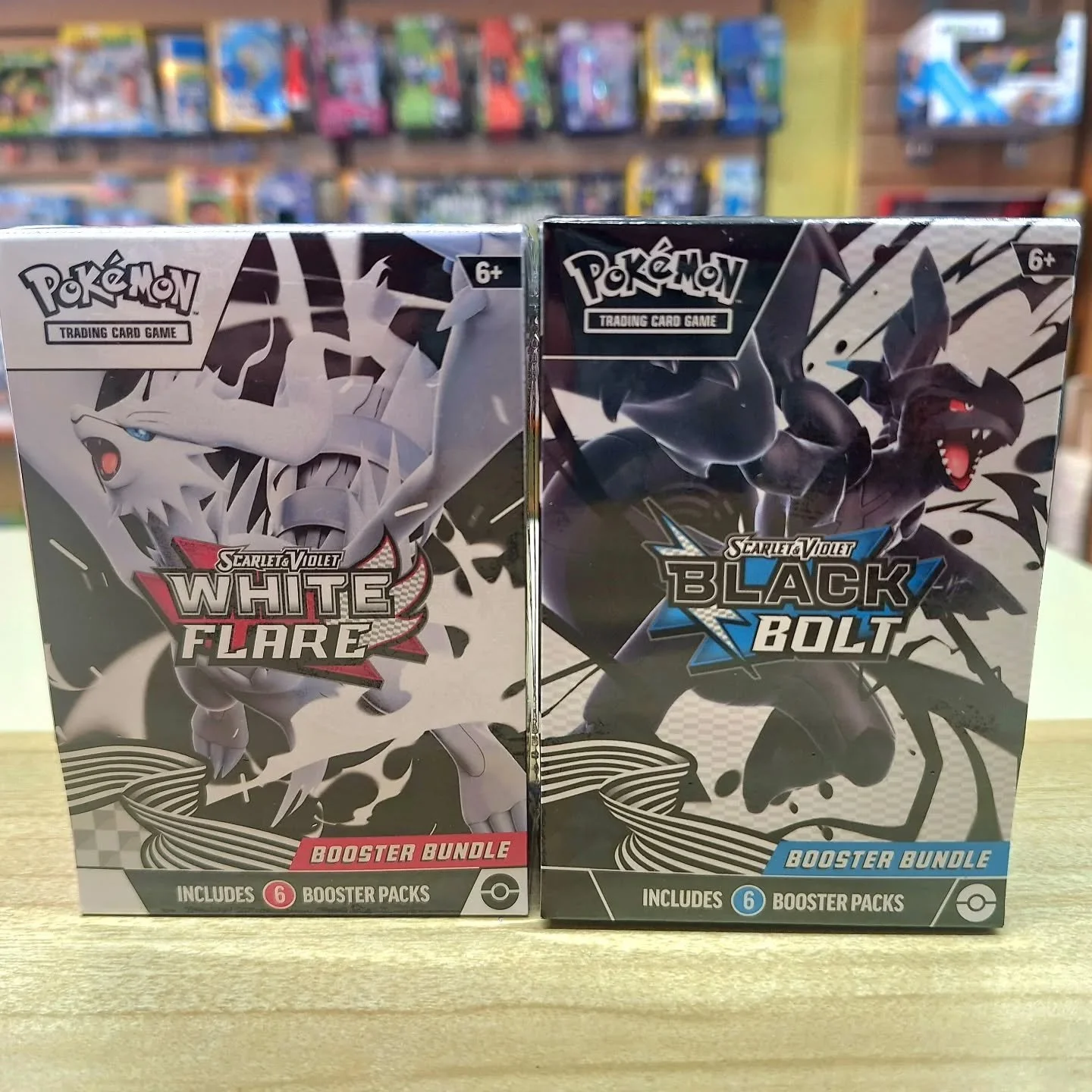 ⚠️POKEMON ALERT!⚠️

We have POK&Eacute;MON WHITE FLARE &amp; BLACK BOLT BOOSTER BUNDLES!

Very limited stock, one of each per customer/household.

#pokemon #pok&eacute;mon #blackbolt #whiteflare #toyshop #kingsbridge #devon