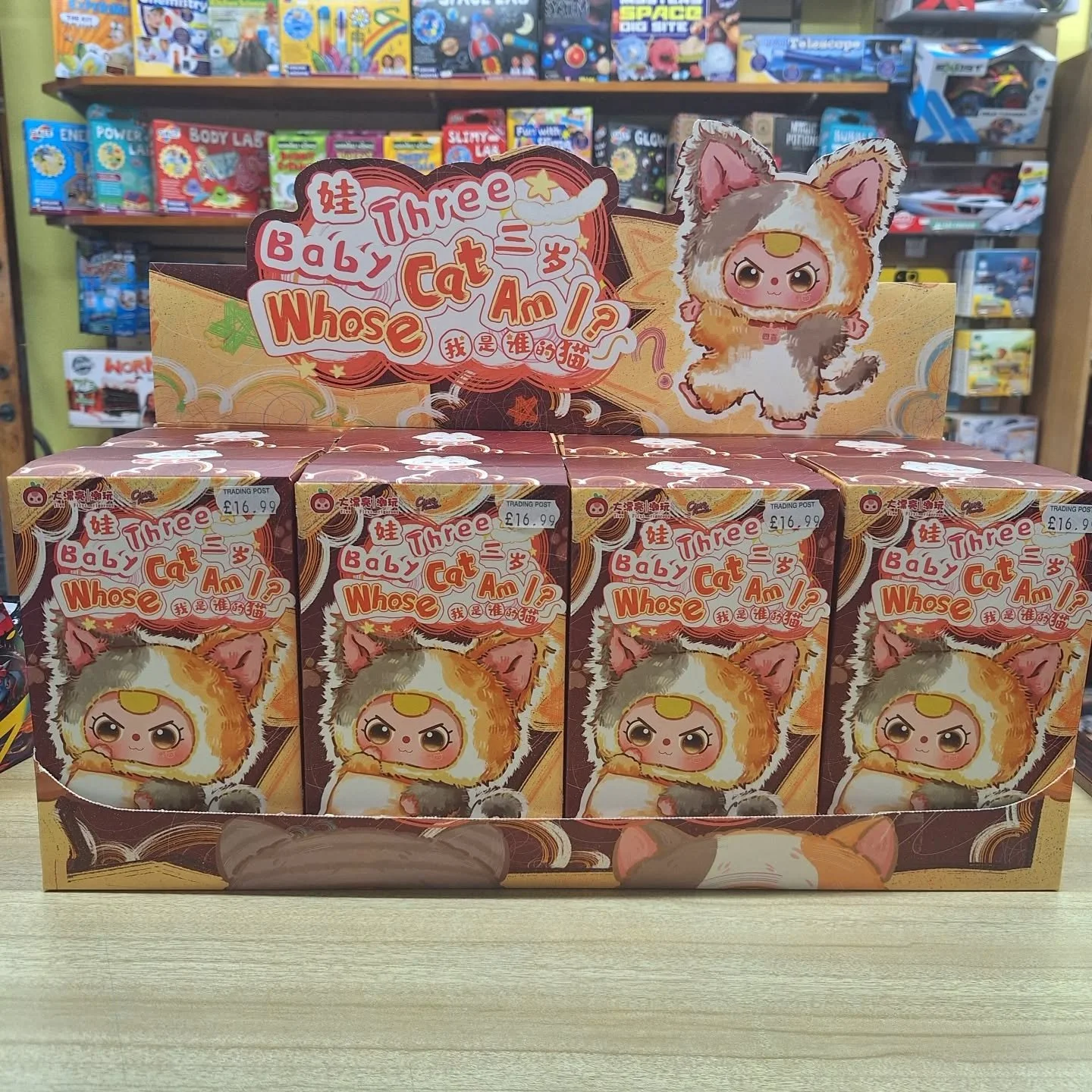 🐱BABY THREE - Whose Cat Am I?🐱

Introducing Baby Three....The &quot;Whose Cat Am I?&quot; series has arrived just in time for the weekend! 

Baby Three are a Plush Blind Box, featuring one mystery model from 12 unique styles&mdash;including 10 regu