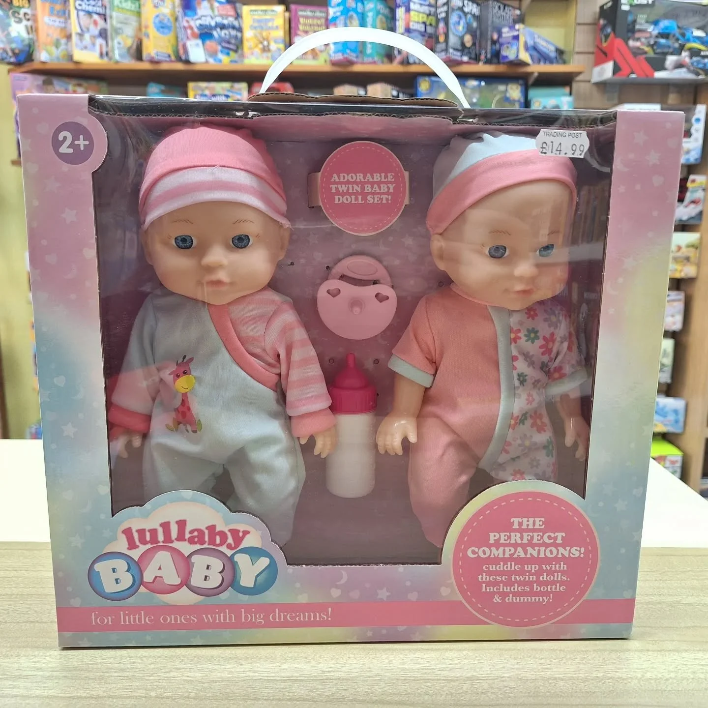 👶🏼👶🏻It's TWINS!👶🏼👶🏻

The twins have arrived, you can find them on page 5 of our CHRISTMAS CATALOGUE  and on our shelves along side our 16 other Baby Dolls, including Baby Born, Baby Annabelle &amp; Tiny Tears!

#babydoll #babyannabell #tinyte