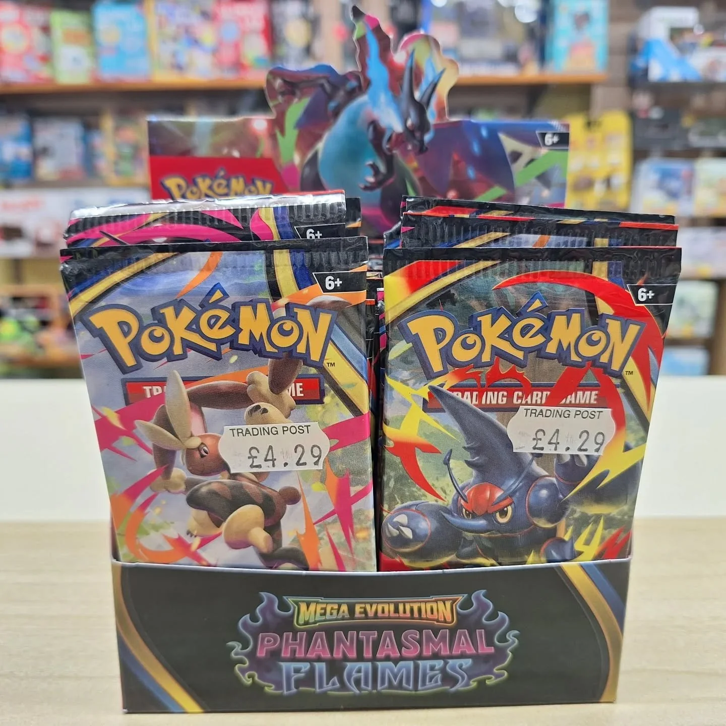 ⭐️RELEASE DAY⭐️

POK&Eacute;MON MEGA EVOLUTIONS PHANTASMAL FLAMES now in stock!

#pokemon #pokemonmegaevolution #releaseday