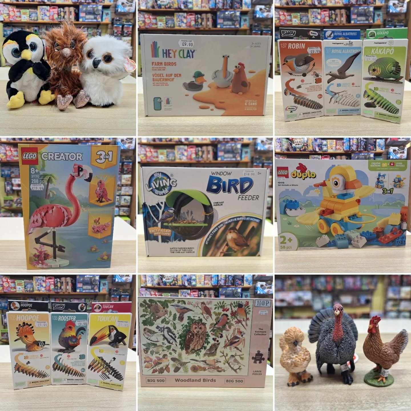 Do you have someone to buy for this CHRISTMAS who love BIRDS? 

Whether they are 18 months old or 81 years old we have some great GIFT IDEAS!

#birdwatching #birds #toyshop #kingsbridge 

🐦🦆🦚🦉🐦&zwj;⬛🐥🐧🕊🐓🦜🦅🦩🦃🪿