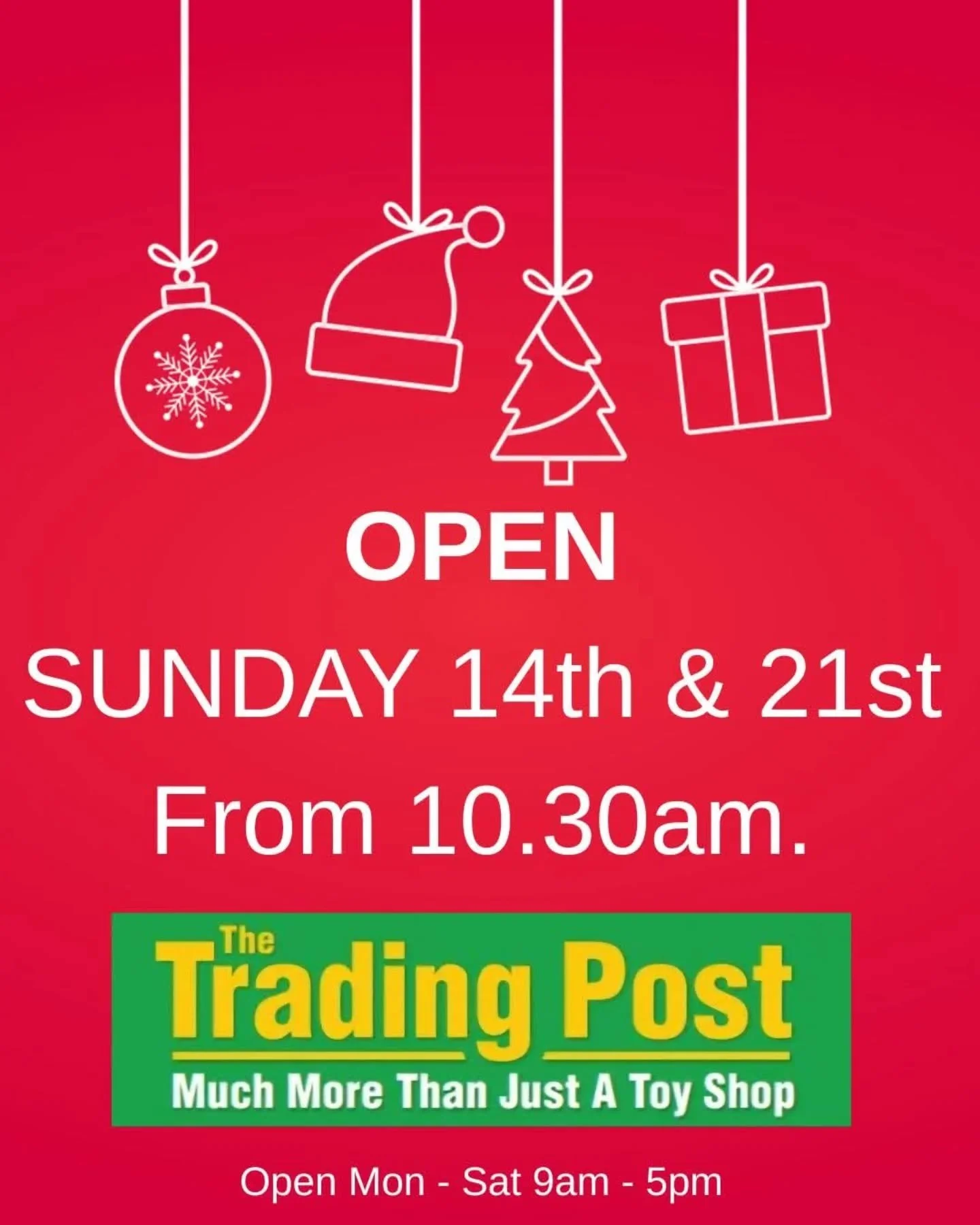 We are OPEN SUNDAY!!!