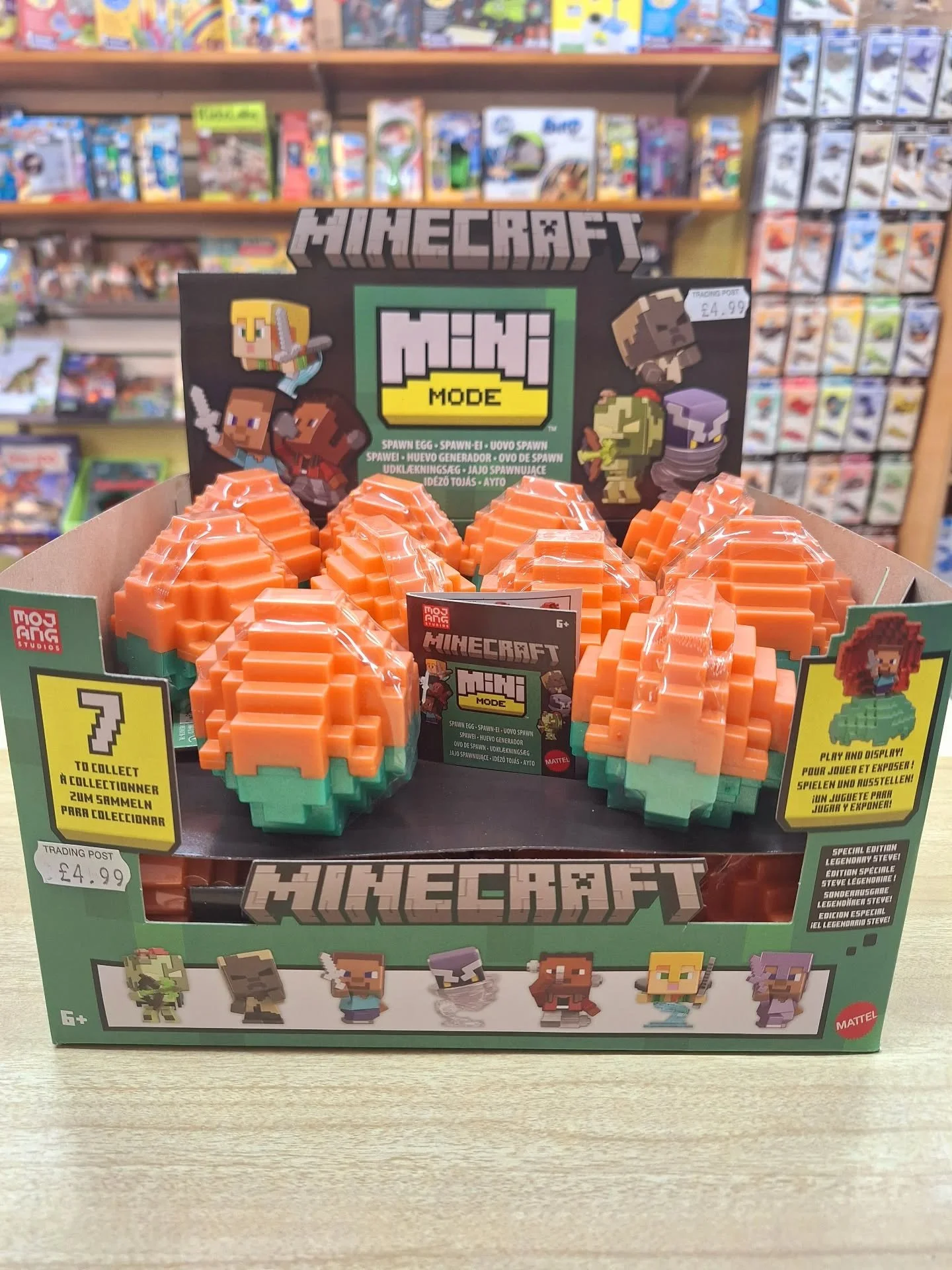 ⛏️⭐️NEW IN⭐️⛏️

Minecraft Mini Mode collectable 🥚SPAWN EGGS🥚, 7 to collect!

Perfect for weekend POCKET MONEY spending &amp; they make a great ALTERNATIVE EASTER GIFT!