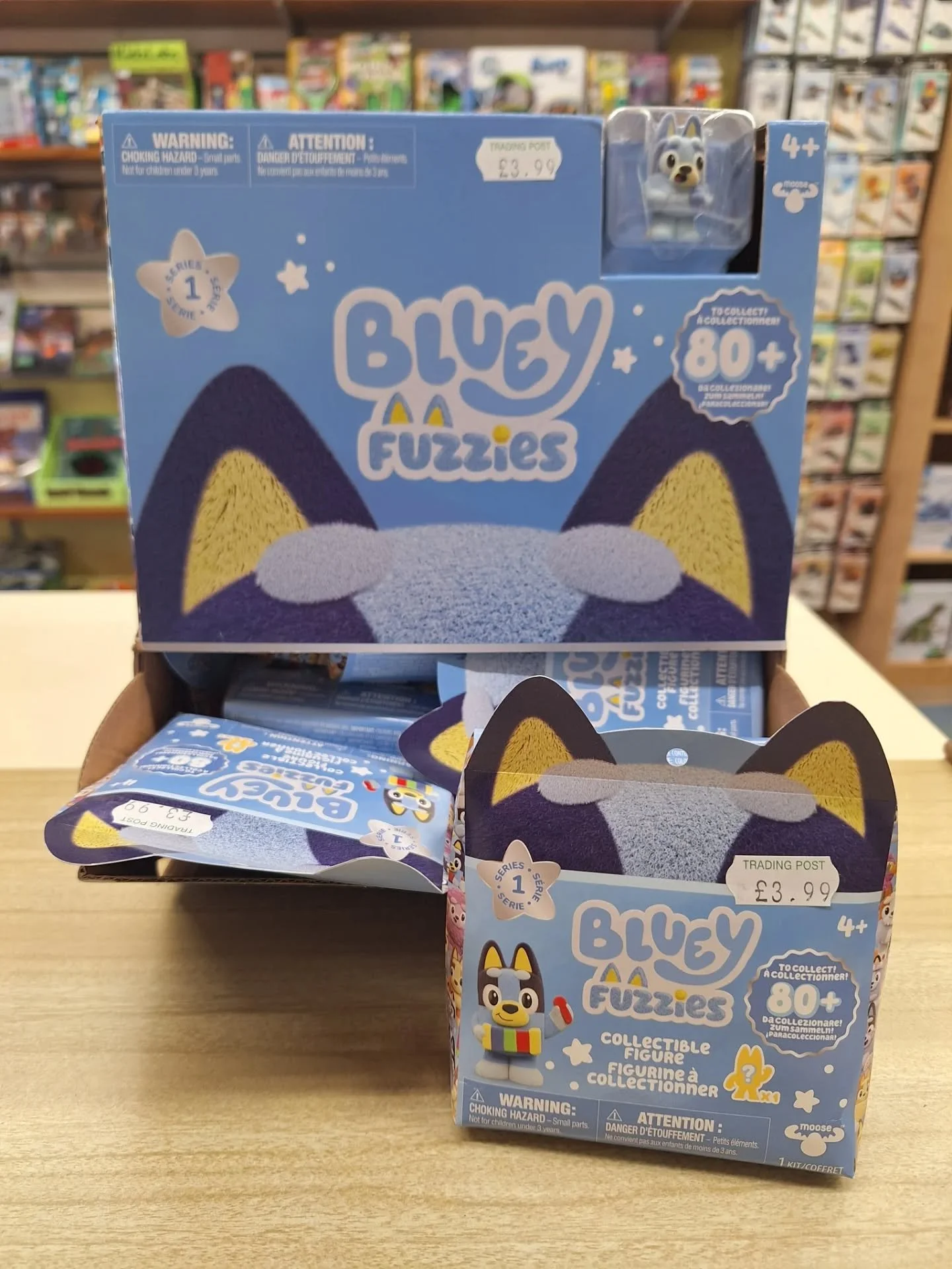 💙BLUEY FUZZIES💙

Bluey fuzzies have arrived, collect them all, starting at just &pound;3.99.

You will find them along side all our other BLUEY toys &amp; gifts, pop in and see our full range.