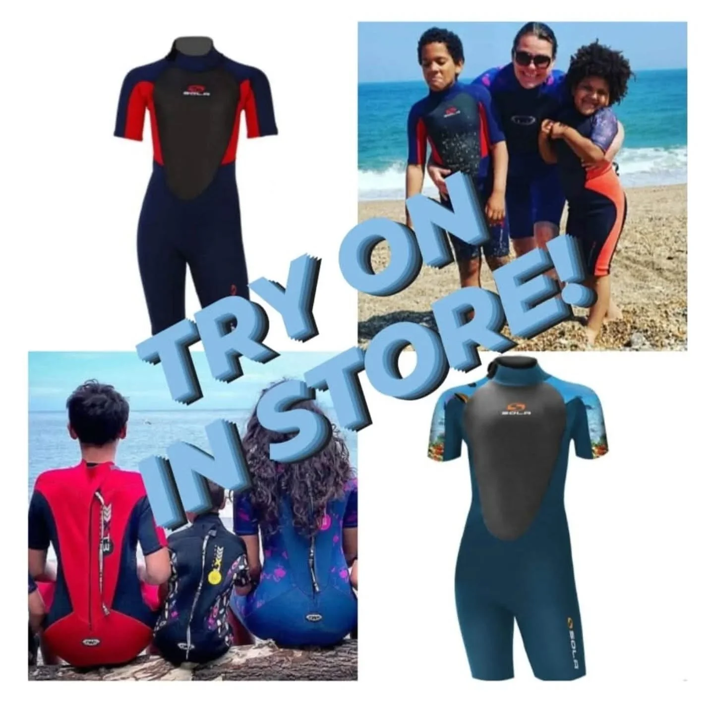 🏄&zwj;♀️TRY BEFORE YOU BUY!🏄🏽&zwj;♂️

We have WETSUITS for the whole family, from toddlers to teens and grown ups too!

But...DID YOU KNOW, We have a CHANGE ROOM!

You can pop in, pick a wetsuit, try it on, buy it and then head straight to the bea