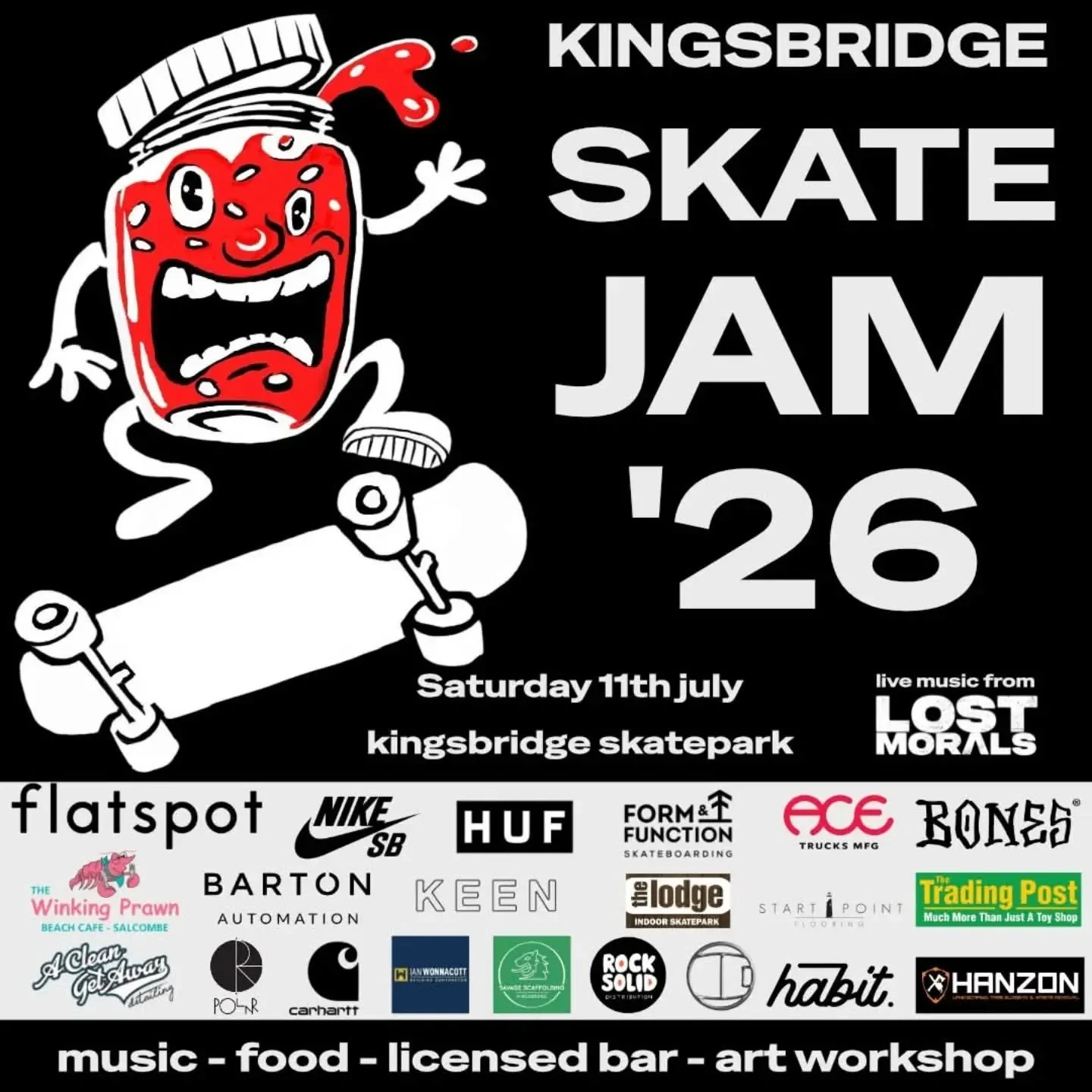 🛹🛴 Tomorrow is the annual KINGSBRIDGE SKATE JAM! 🛴🛹

Get involved, take a look at the pictures for more details or head over to @kingsbridge_skatepark. 

Have fun!😎

🛹🛴🛹🛴🛹🛴🛹🛴🛹