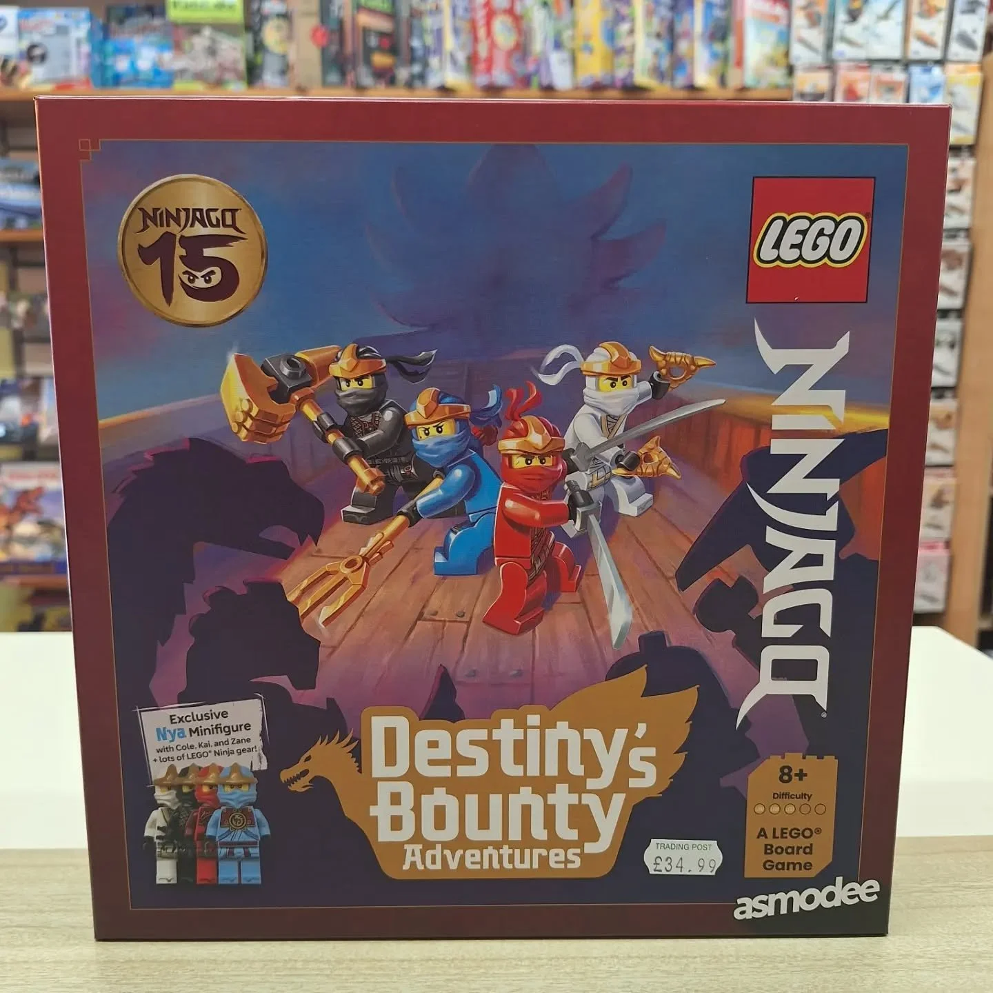 ⭐️🥷RELEASED TODAY🥷⭐️

Lego Ninjago Destiny's Bounty Adventures Game is now in stock! Celebrating 15 years of NINJAGO!

"Ninja! Villains are attacking Destiny&rsquo;s Bounty, and you must work together to stop them!"

Take a look at the li