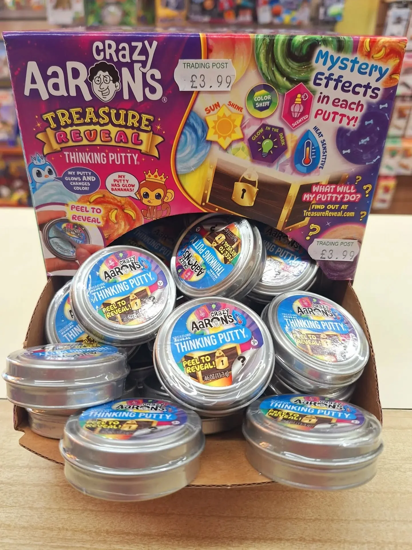 🧠🤓CRAZY AARON'S THINKING PUTTY 🤓🧠

It's back in stock, including NEW TREASURE REVEAL pots!

Pop in to see our full range!