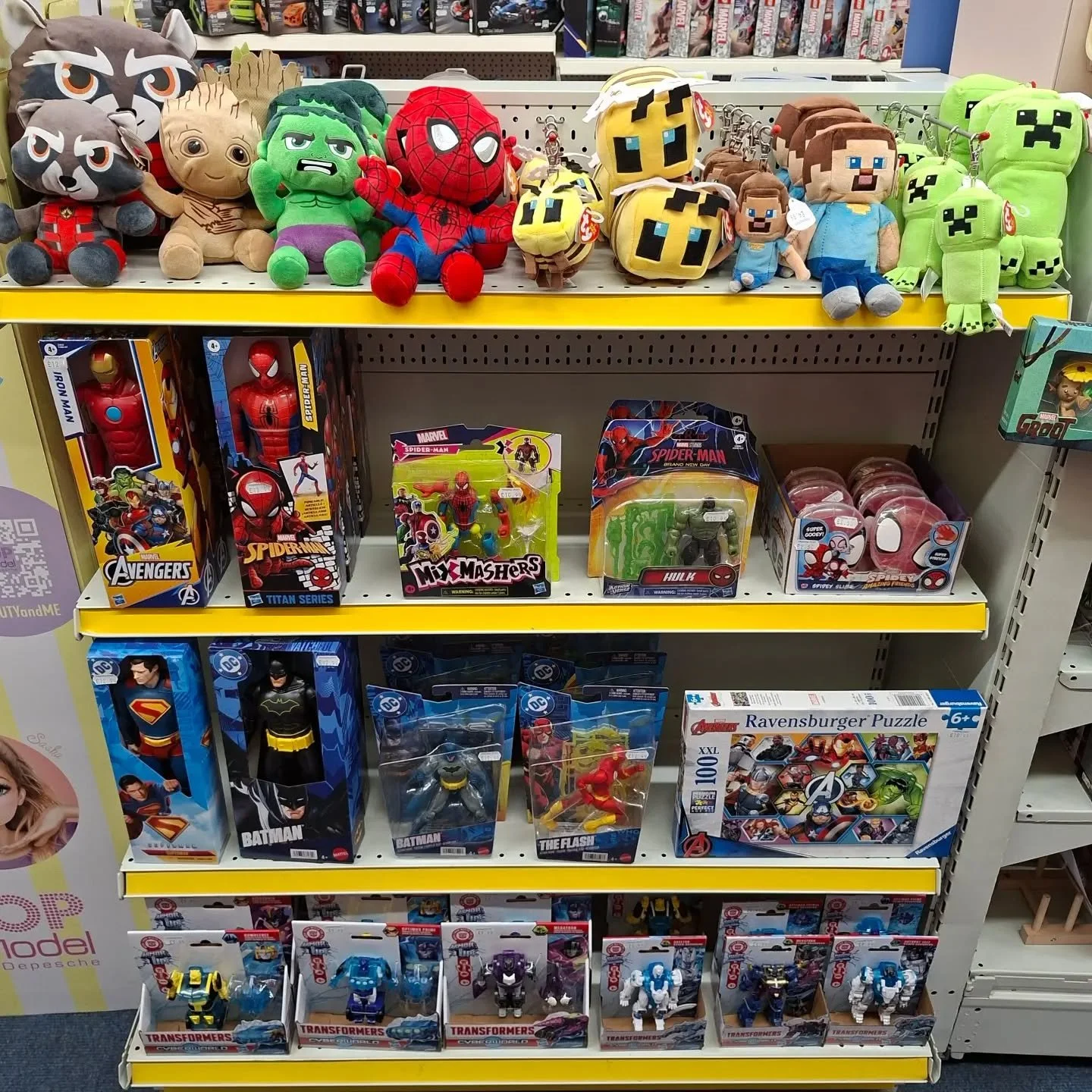 Take a look at our NEW MINECRAFT TYs, including bagclips!

You can find them alongside our MARVEL &amp; TRANSFORMER toys &amp; gifts! &amp; don't forget we have MARVEL &amp; MINECRAFT LEGO too!