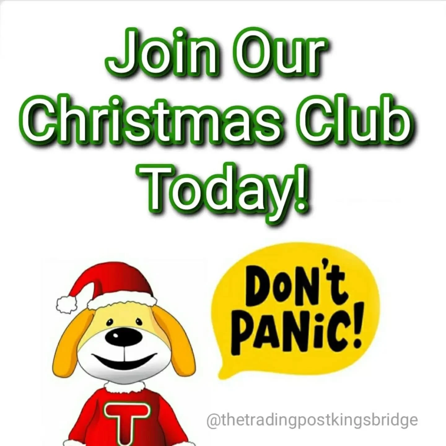 🎅There is only 100 days till CHRISTMAS!🎅

So, it's the perfect time to join our CHRISTMAS SAVINGS CLUB here at The Trading Post - Kingsbridge 

Our CHRISTMAS SAVINGS CLUB allows you to RESERVE items as soon as you see them and pay for them and coll