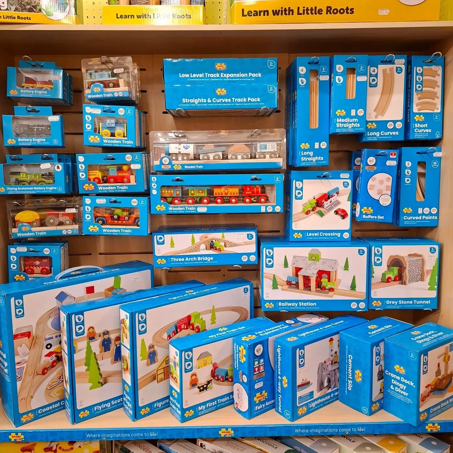 🚂BIG JIGS RAIL🚂

We have topped up our WOODEN RAILWAY Shelf, we have new train sets and accessories!

Pop in to see it all for yourself and full range of @bigjigstoys ,we love their baby &amp; toddler toys, games and jigsaws!