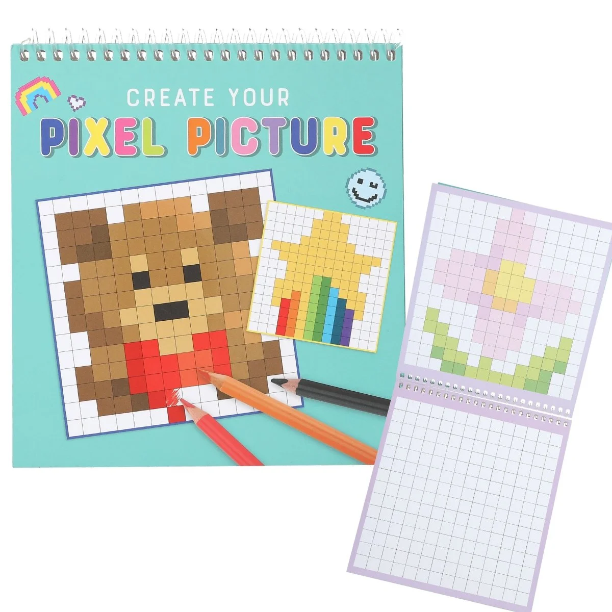 Create your Pixel Picture Colouring Book  - Depesche