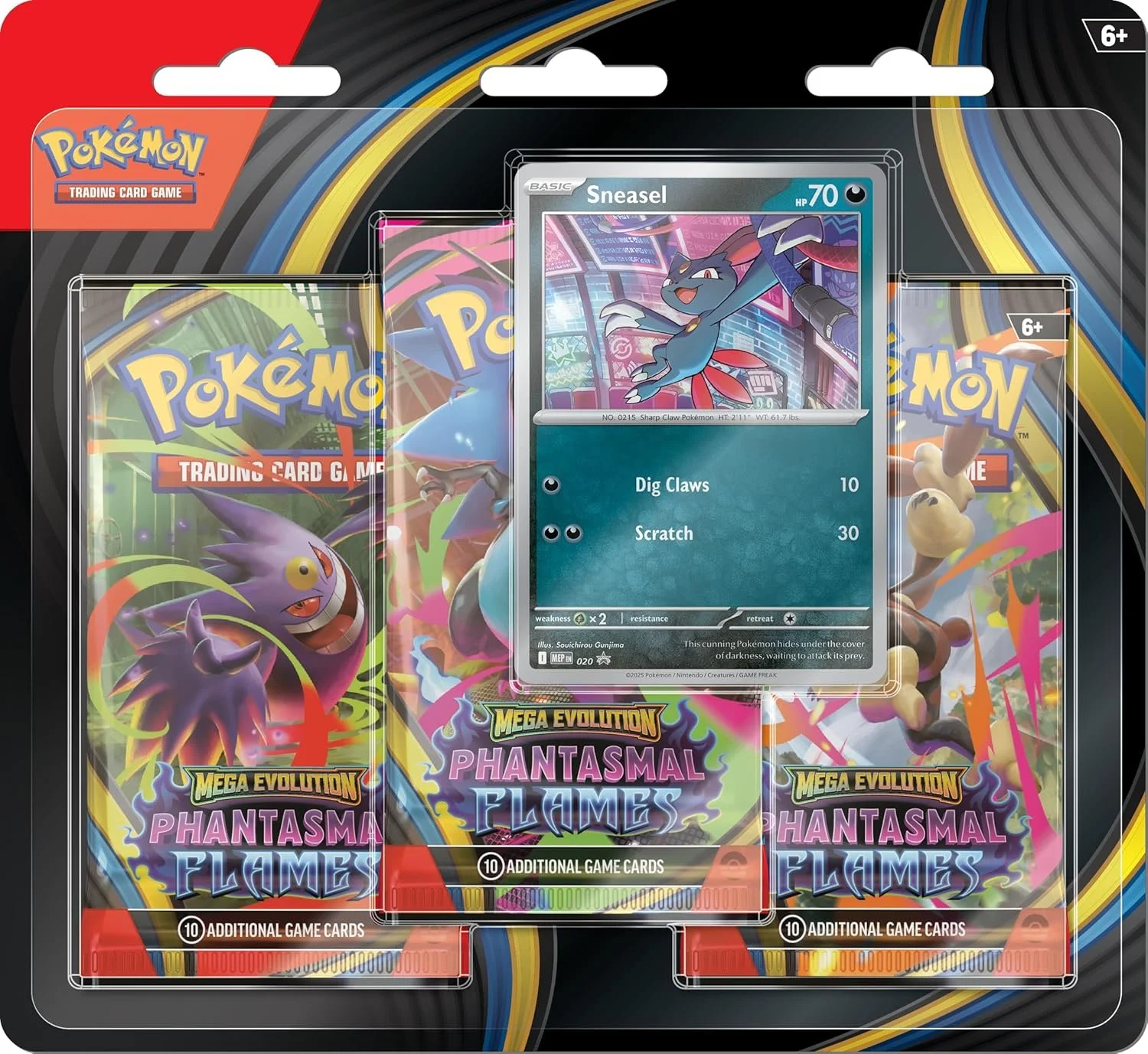 Pokémon TCG: Mega Evolution—Phantasmal Flames Triple Pack