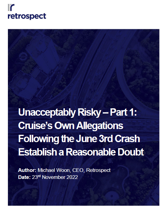 Cruise Unacceptably Risky – Part 1