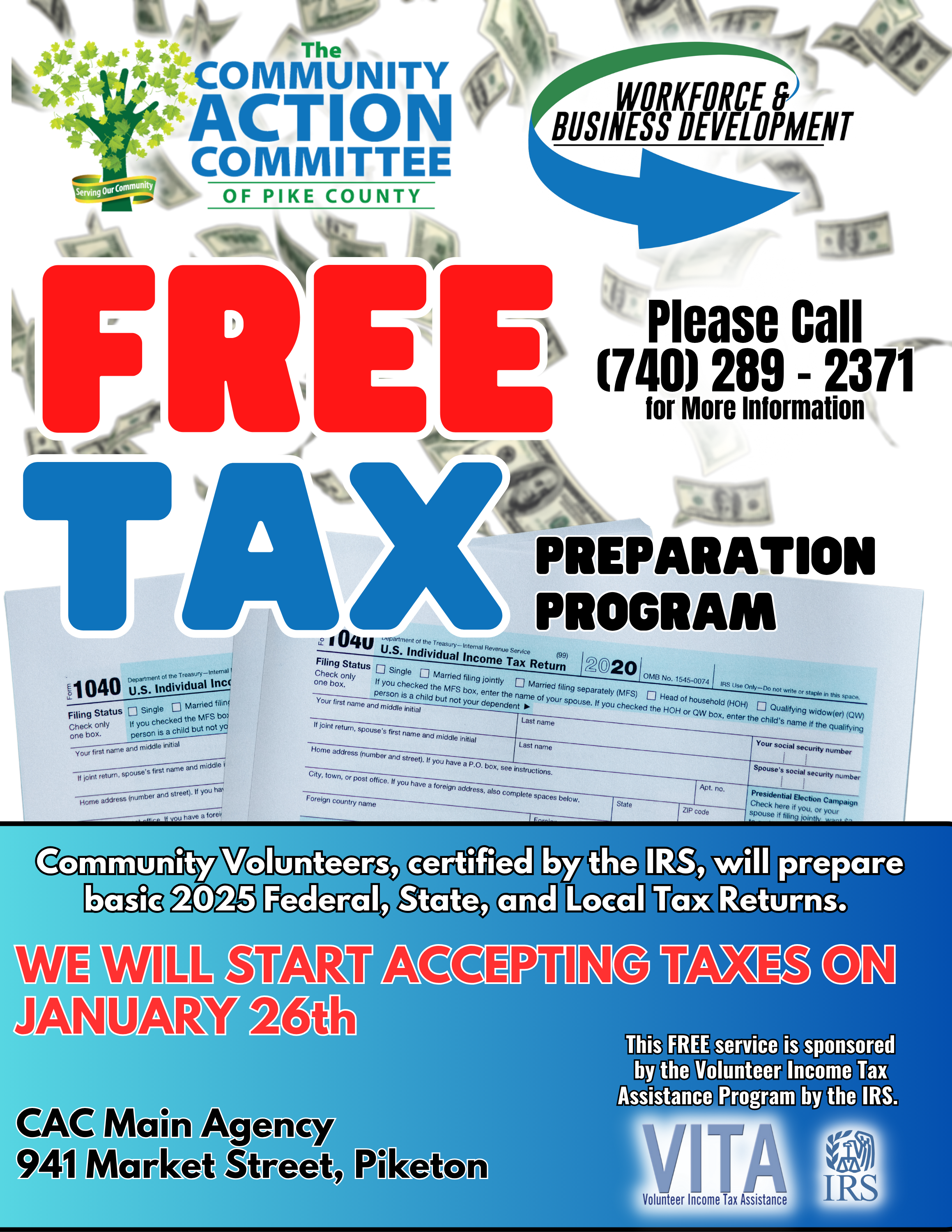 Flyer for Tax Program