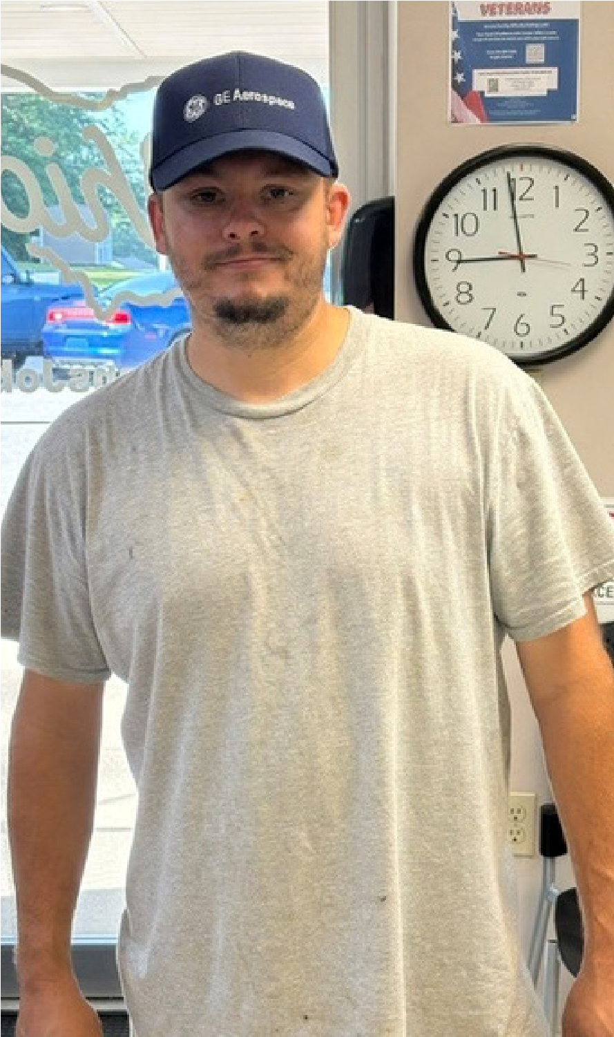 Ralph proudly standing in the OhioMeansJobs Pike County Center.