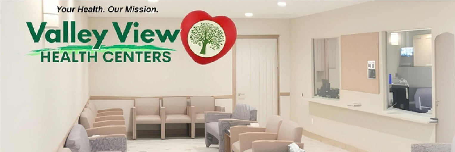 The lobby area of Valley View Health Centers in Portsmouth.