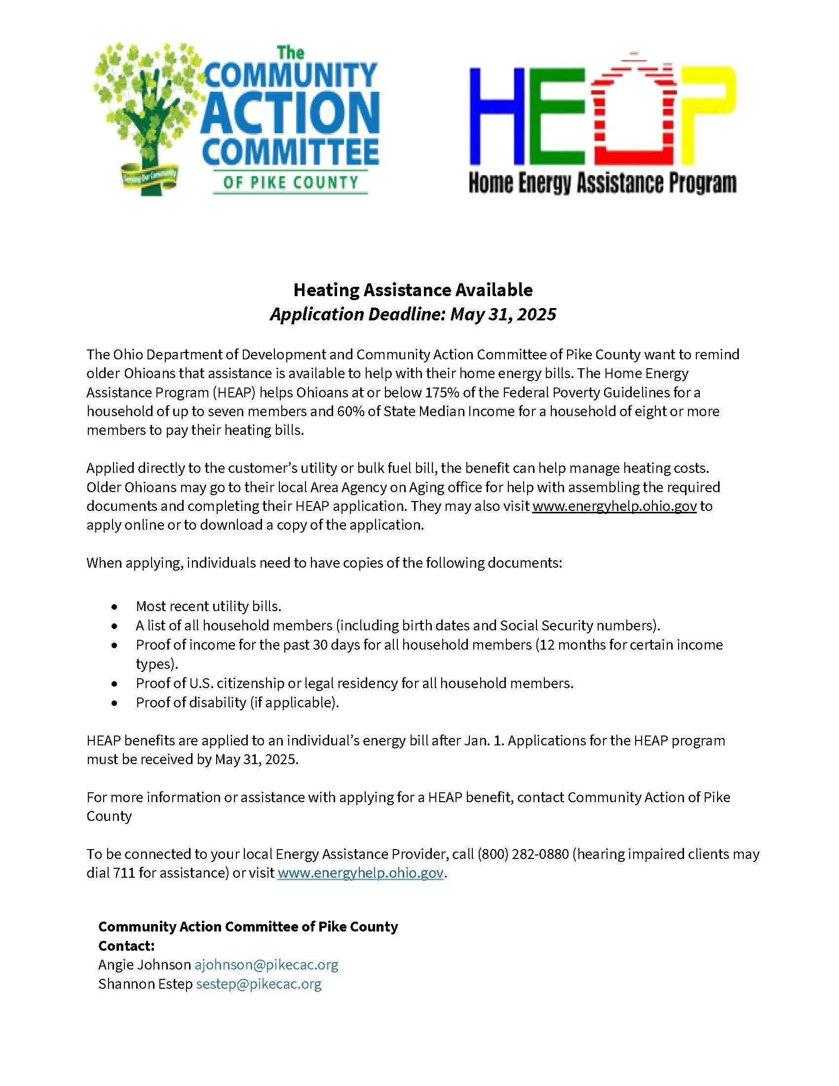 HEAP / PIPP — Community Action Committee of Pike County